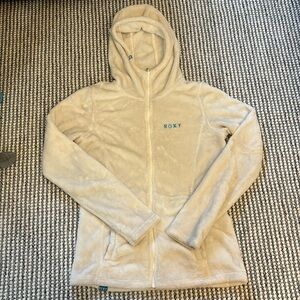 Roxy Medium White Fuzzy Jacket